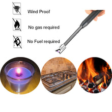 Load image into Gallery viewer, DFQHSCTE portable candle lighter, Electric plasma arc lighter, USB rechargeable lighter with LED battery indicator , match replacement suits lighting candle, gas stove,grill,BBQ, Camping
