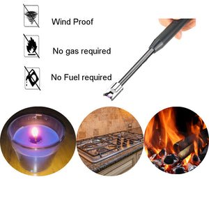 DFQHSCTE portable candle lighter, Electric plasma arc lighter, USB rechargeable lighter with LED battery indicator , match replacement suits lighting candle, gas stove,grill,BBQ, Camping