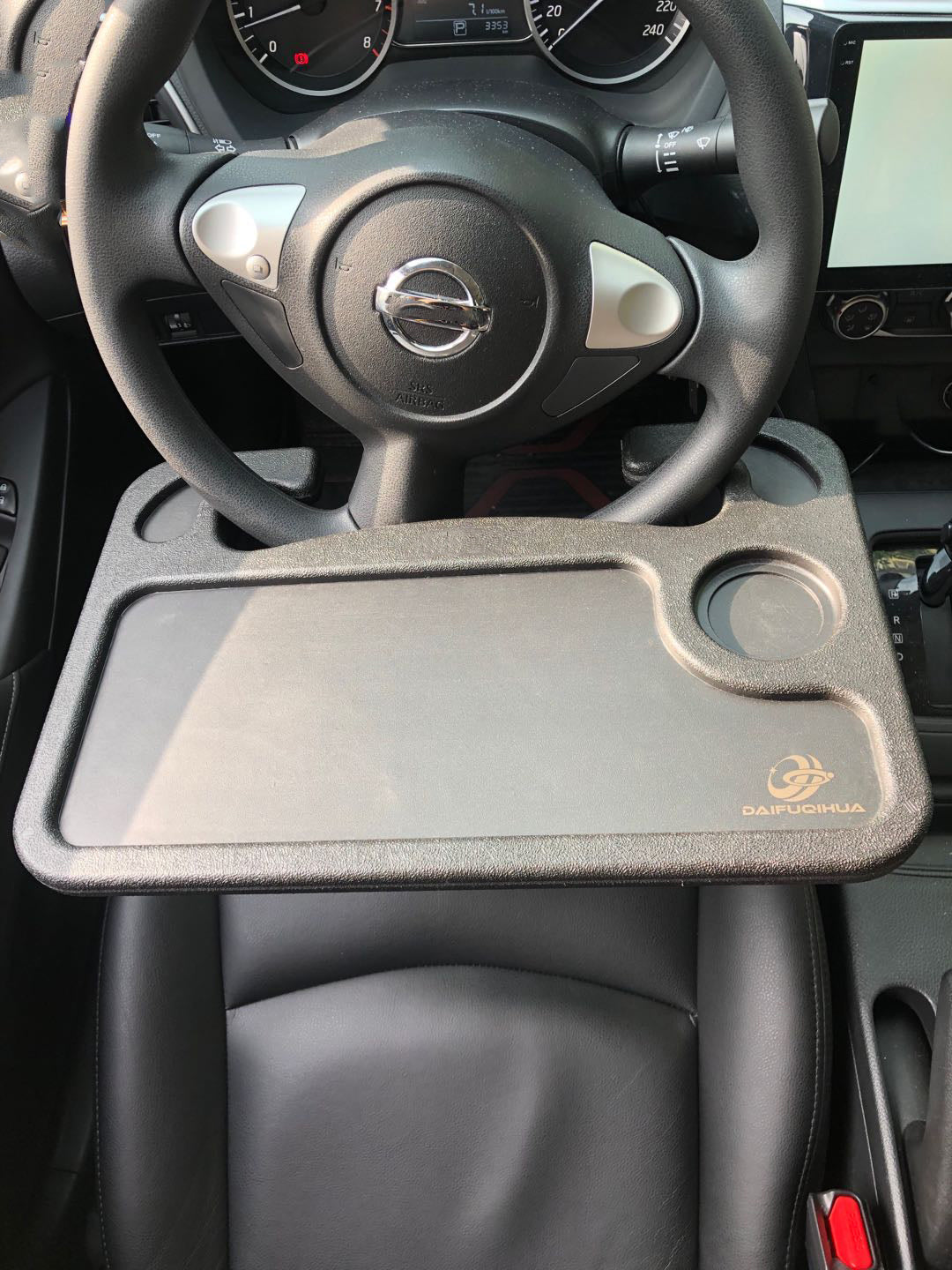 DAIFUQIHUA Steering Wheel Tray Portable Multifunctional Desk for Lapto